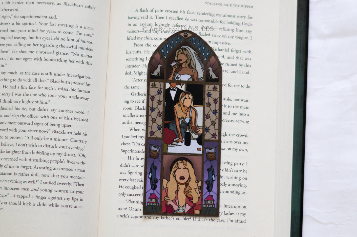 Man's Best Friend Stained Glass Bookmark