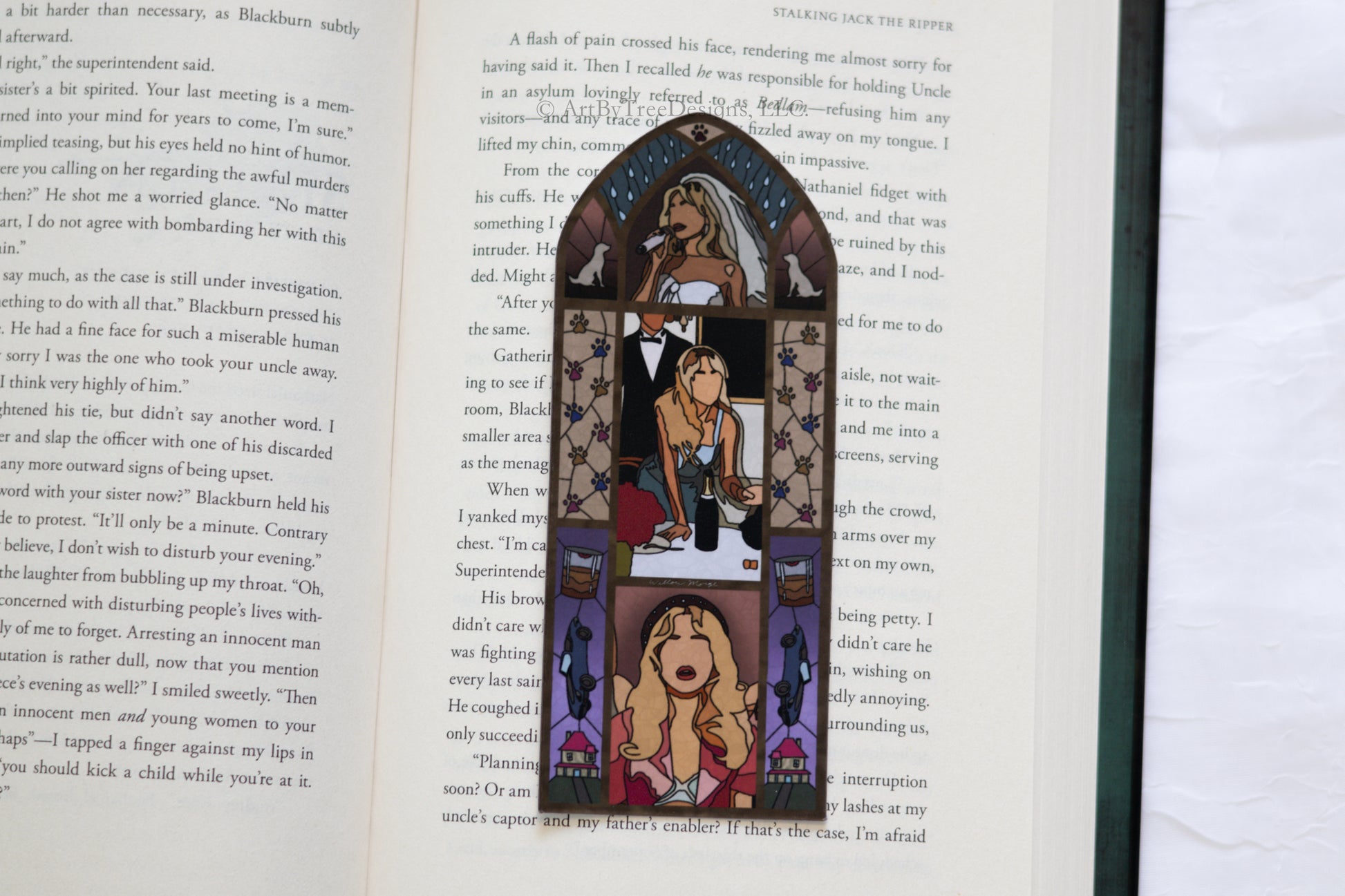 Man's Best Friend Stained Glass Bookmark