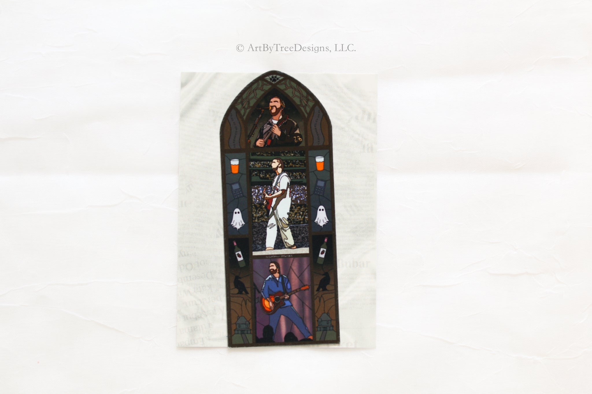 We'll All Be Here Forever Stained Glass Fridge Magnet