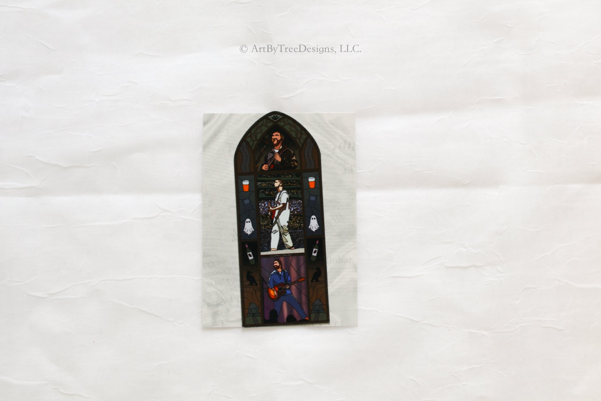 We'll All Be Here Forever Stained Glass Fridge Magnet