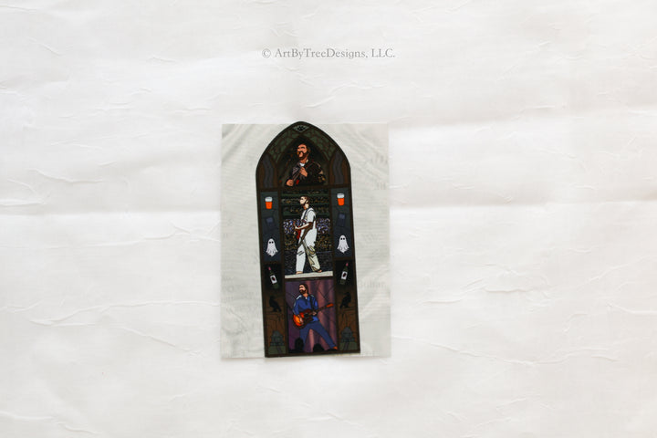 We'll All Be Here Forever Stained Glass Fridge Magnet