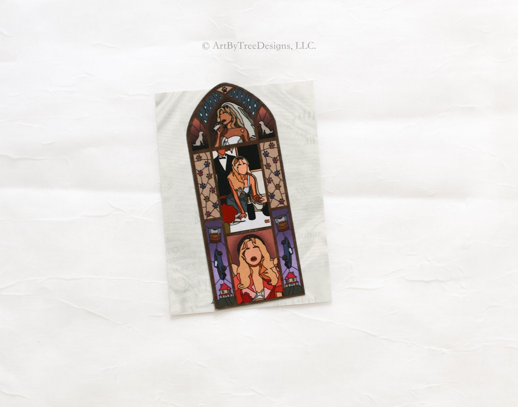 Man's Best Friend Stained Glass Fridge Magnet