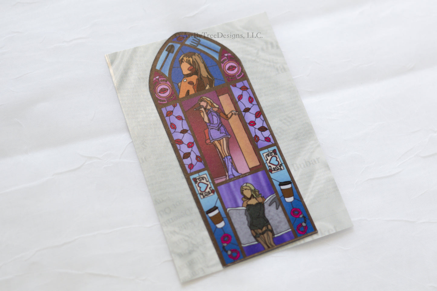 Short & Sweet Stained Glass Fridge Magnet