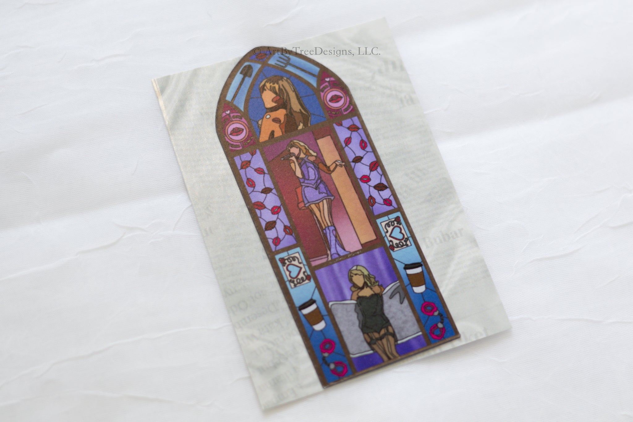 Short & Sweet Stained Glass Fridge Magnet