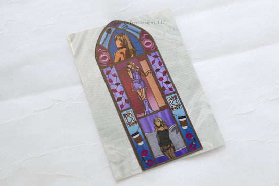 Short & Sweet Stained Glass Fridge Magnet