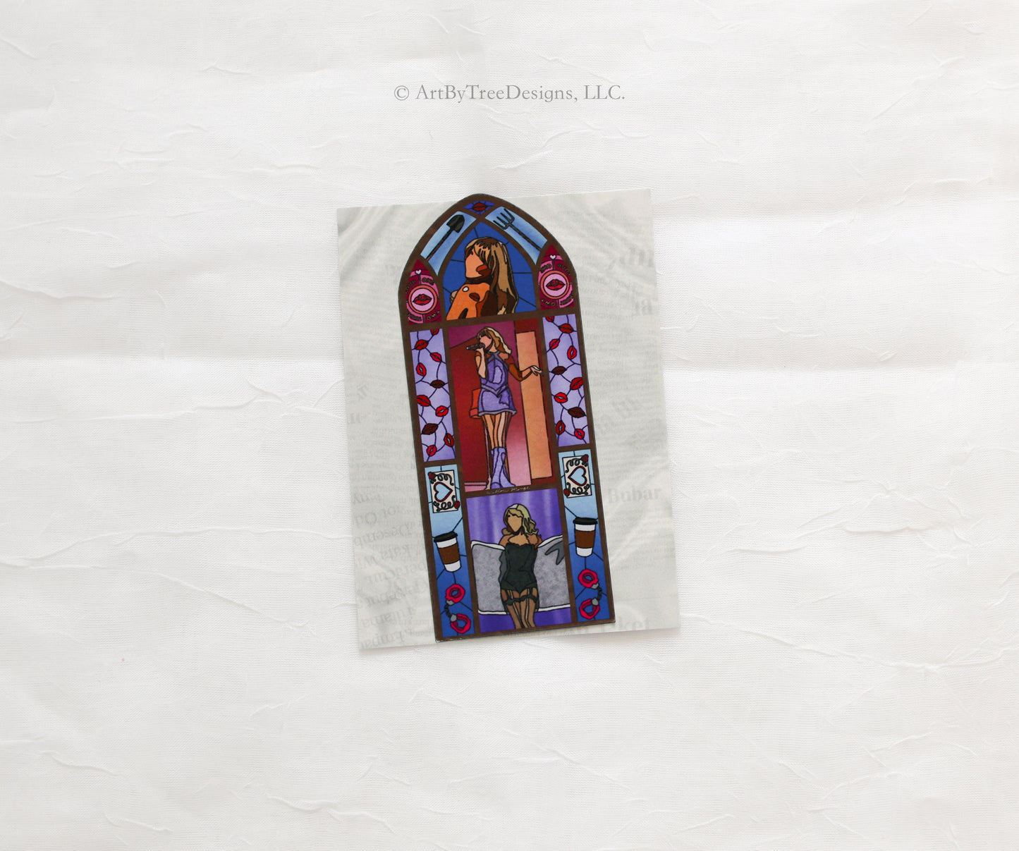 Short & Sweet Stained Glass Fridge Magnet