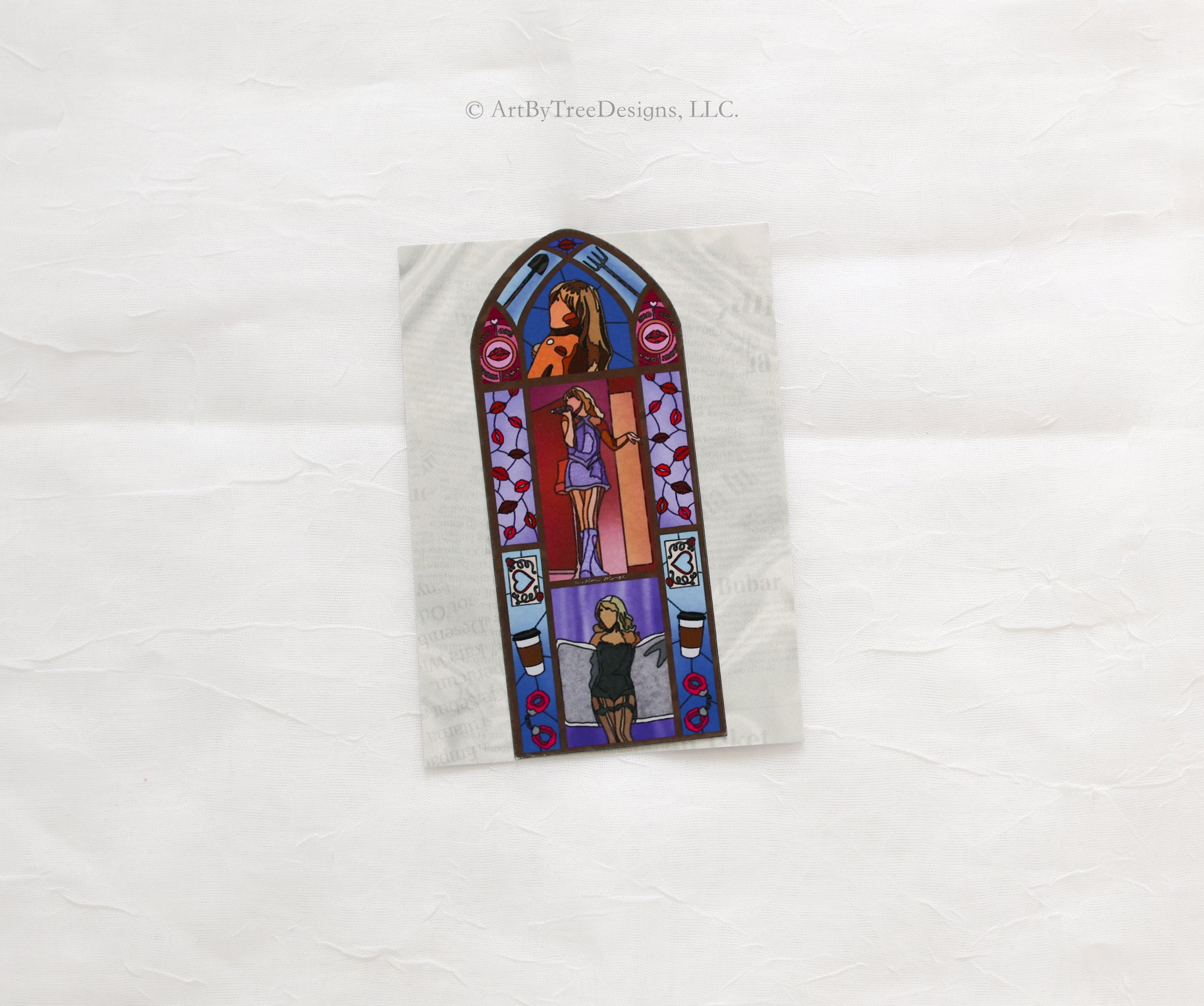 Short & Sweet Stained Glass Fridge Magnet