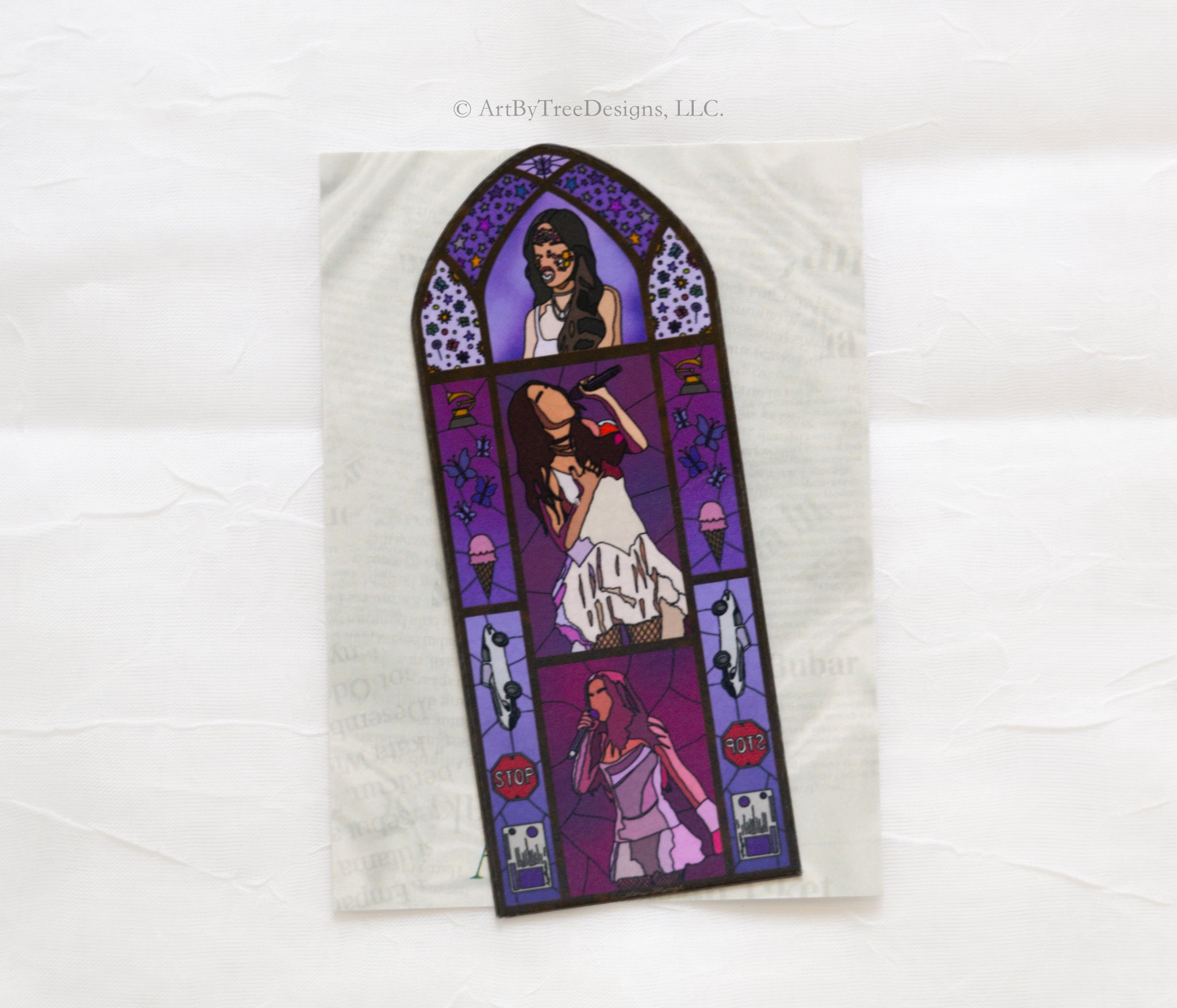 Sour Stained Glass Fridge Magnet