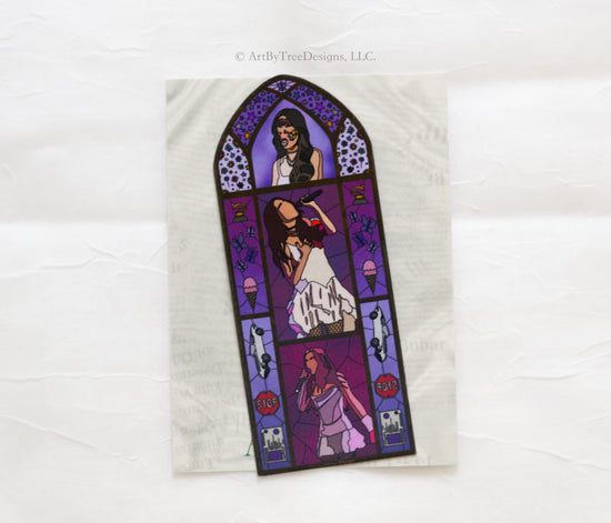 Sour Stained Glass Fridge Magnet