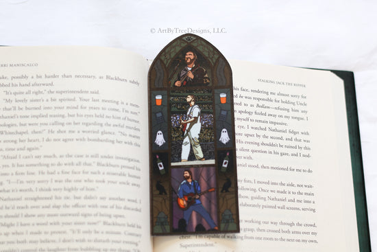 We'll All Be Here Forever Stained Glass Bookmark
