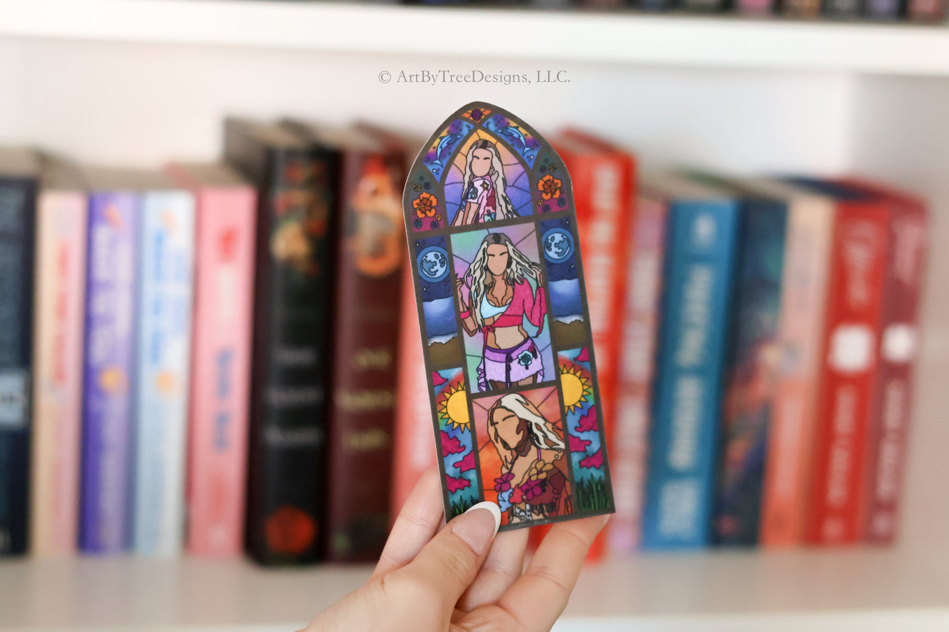 Midnight Sun Stained Glass Bookmark