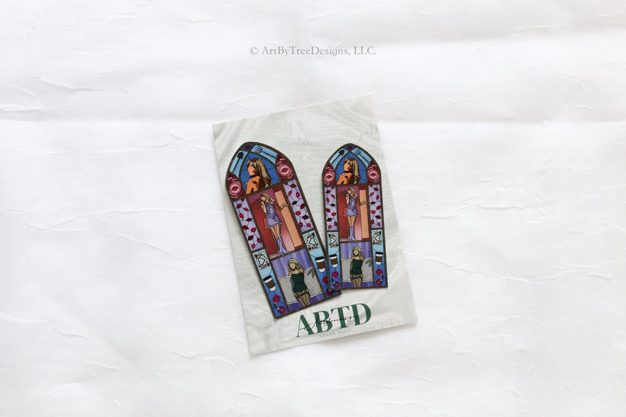 Short & Sweet Stained Glass Sticker