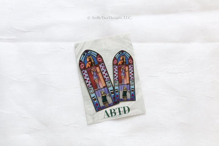 Short & Sweet Stained Glass Sticker