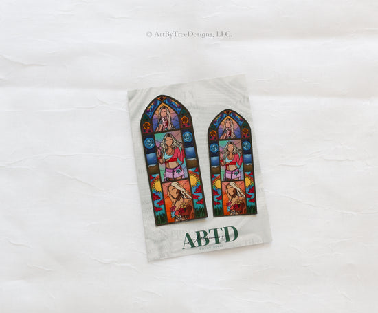 Midnight Sun Stained Glass Sticker