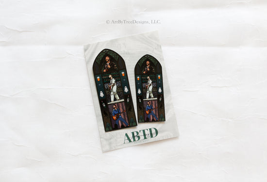 We'll All Be Here Forever Stained Glass Sticker