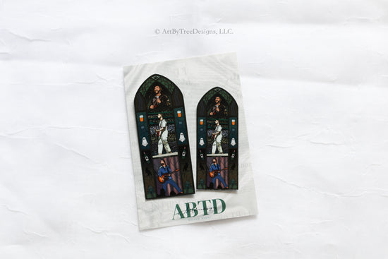 We'll All Be Here Forever Stained Glass Sticker