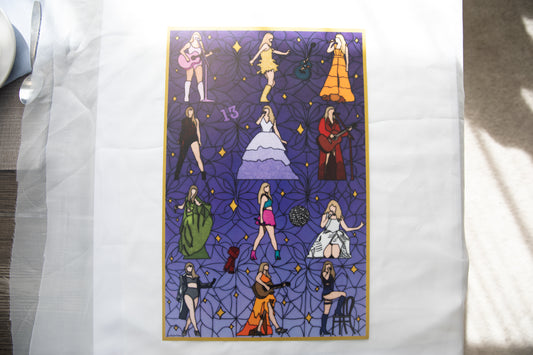 Eras Stained Glass Poster