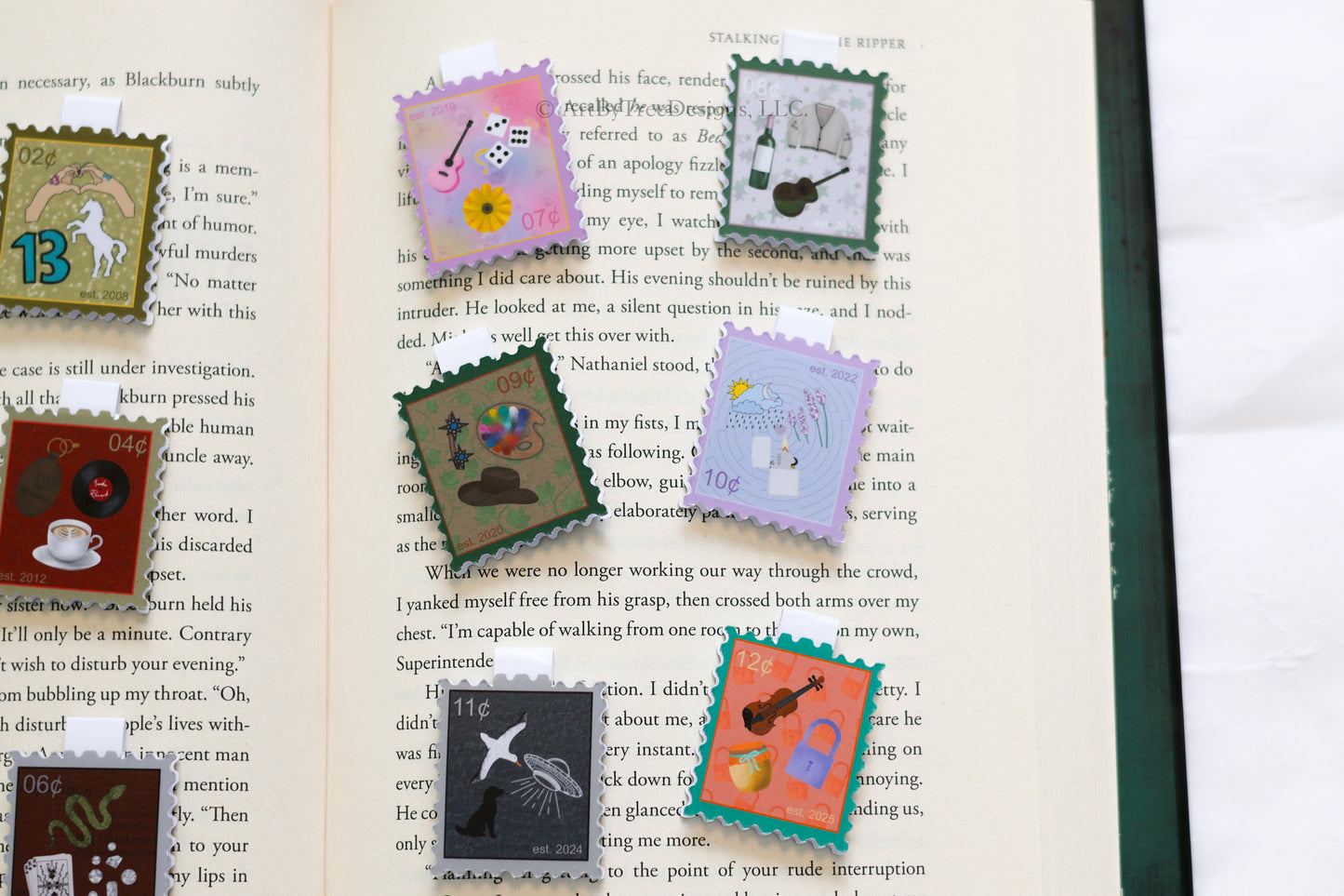 Eras Stamps Magnetic Bookmarks Version 2