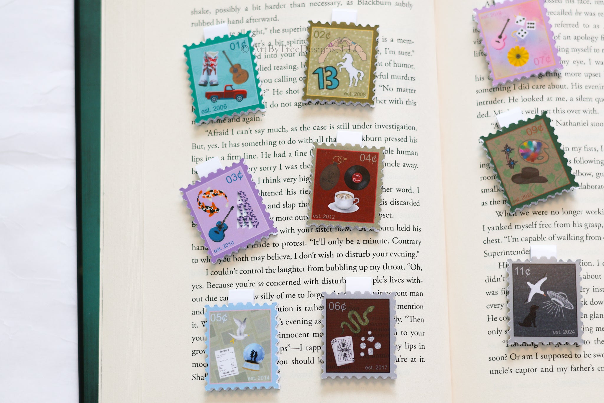Eras Stamps Magnetic Bookmarks Version 2