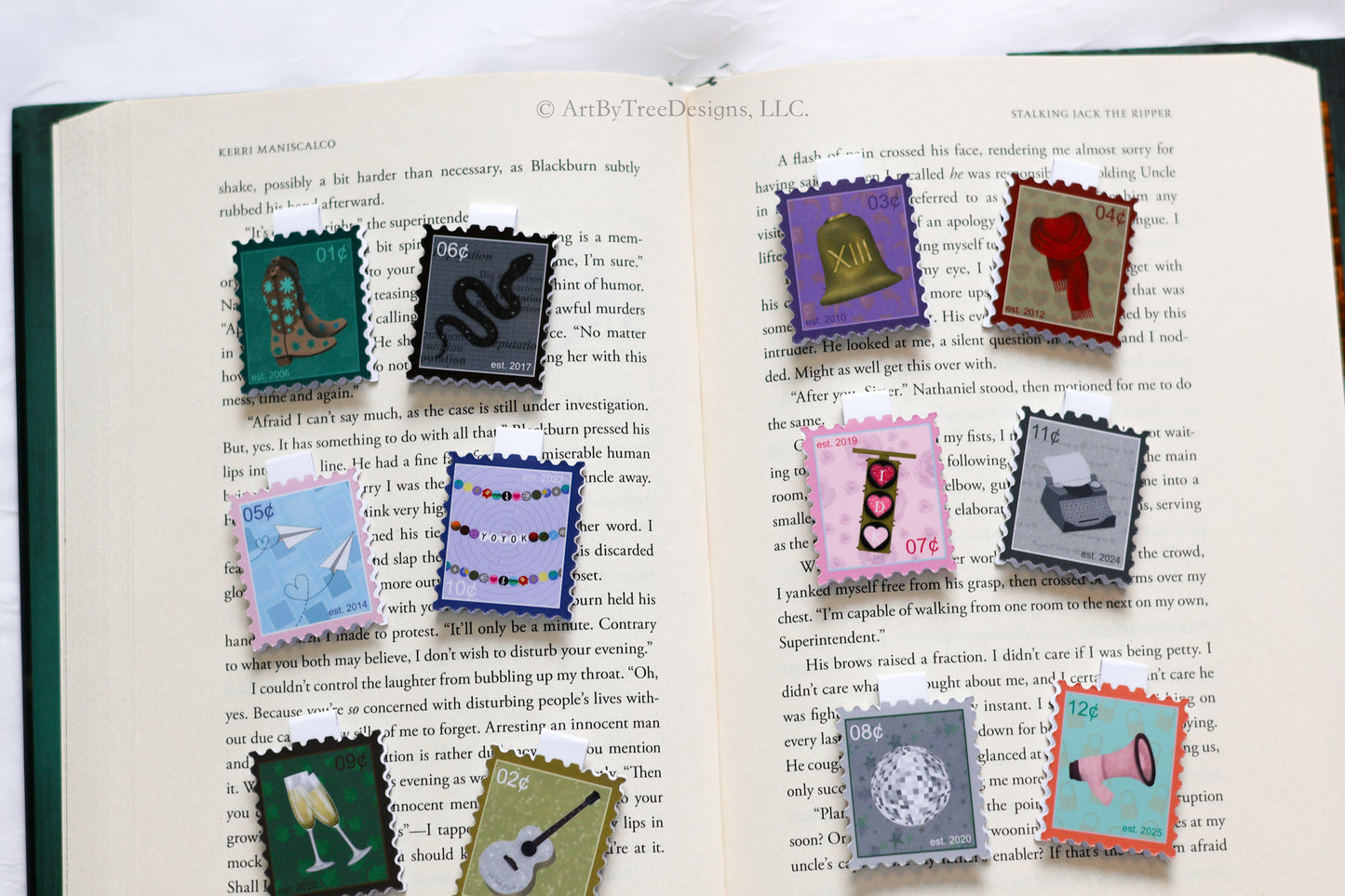 Eras Stamps Magnetic Bookmarks Version 1