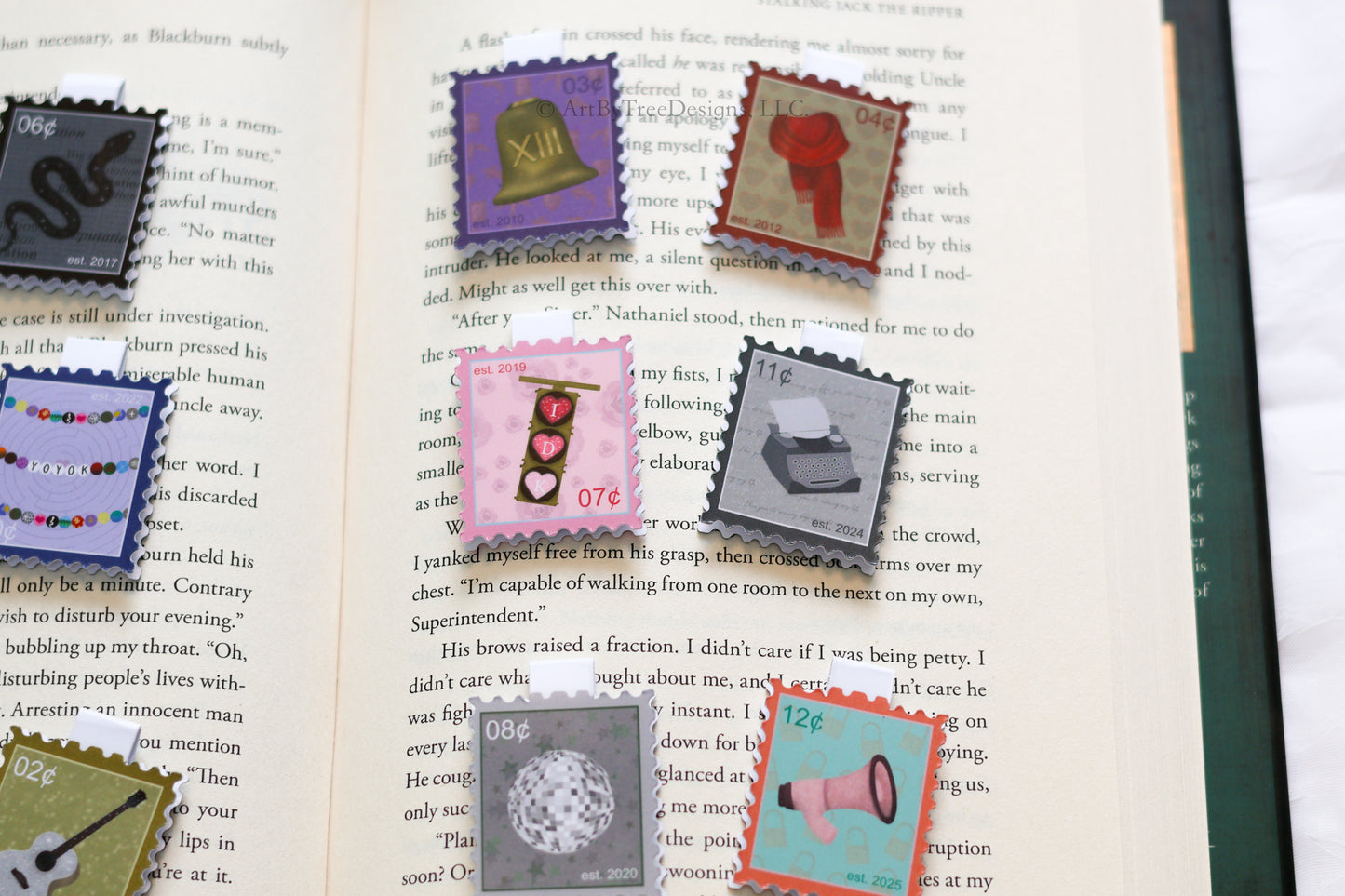 Eras Stamps Magnetic Bookmarks Version 1
