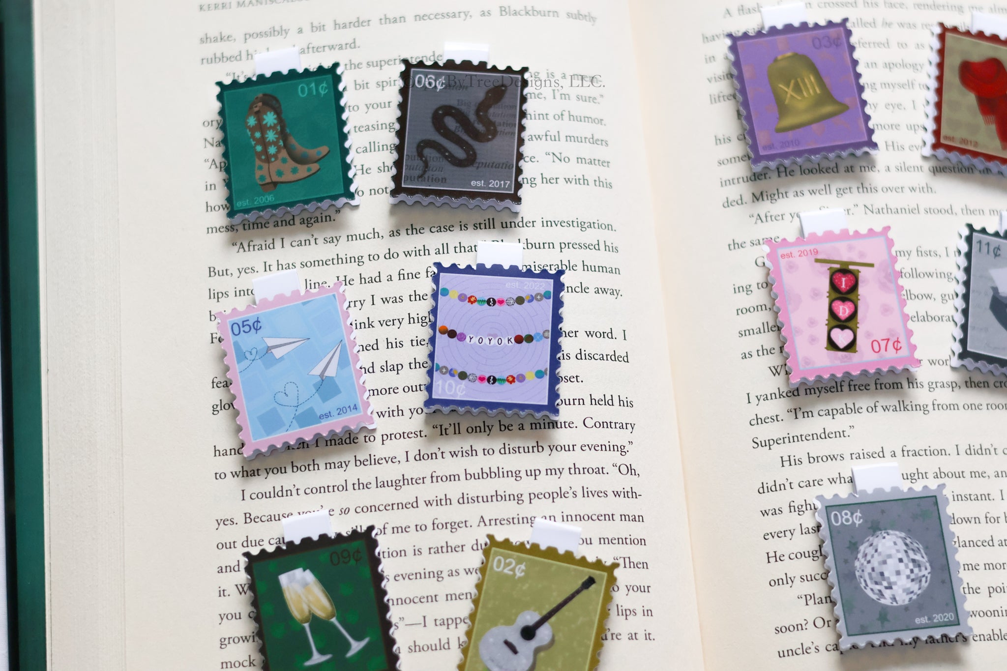 Eras Stamps Magnetic Bookmarks Version 1