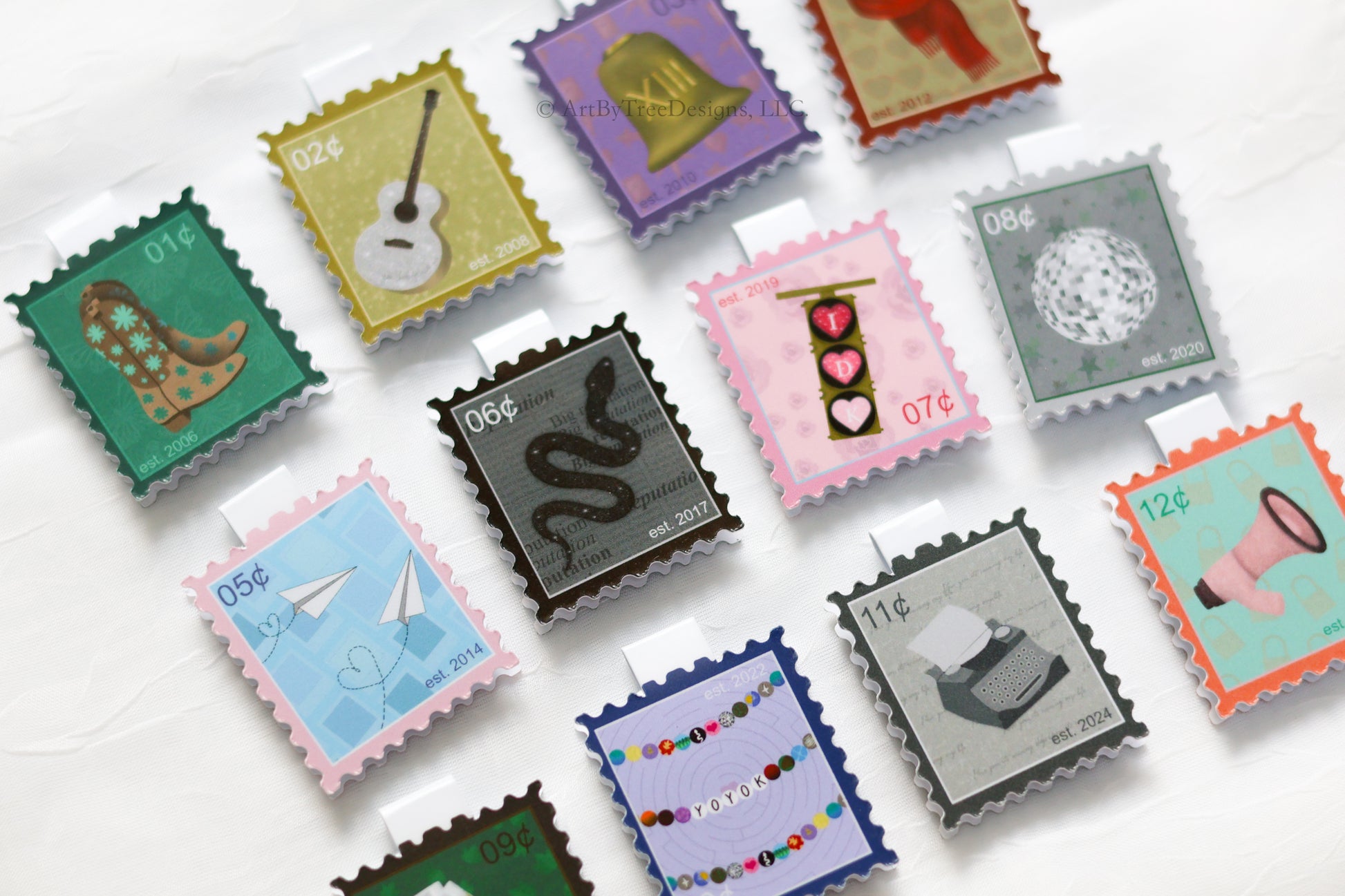 Eras Stamps Magnetic Bookmarks Version 1