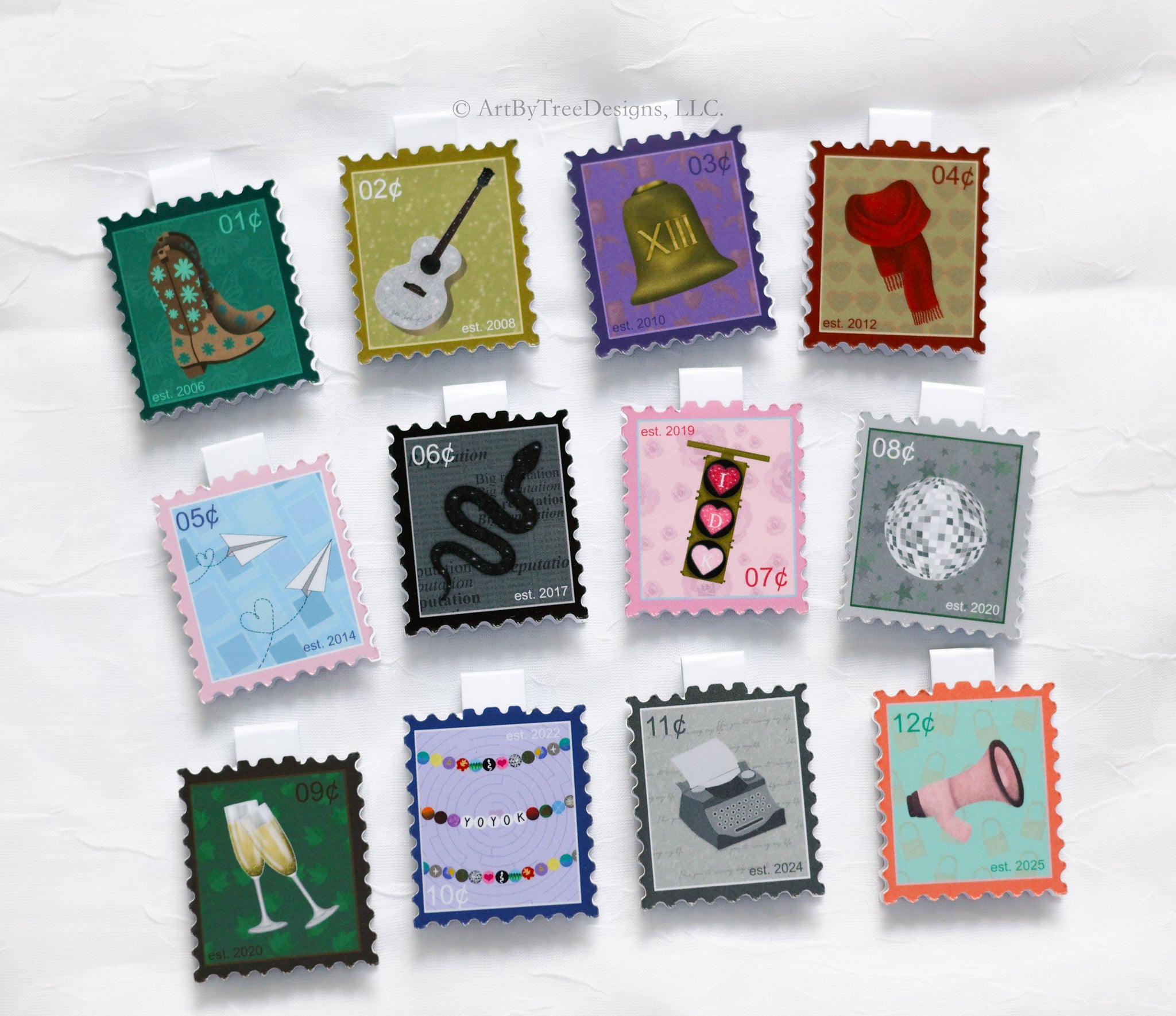 Eras Stamps Magnetic Bookmarks Version 1