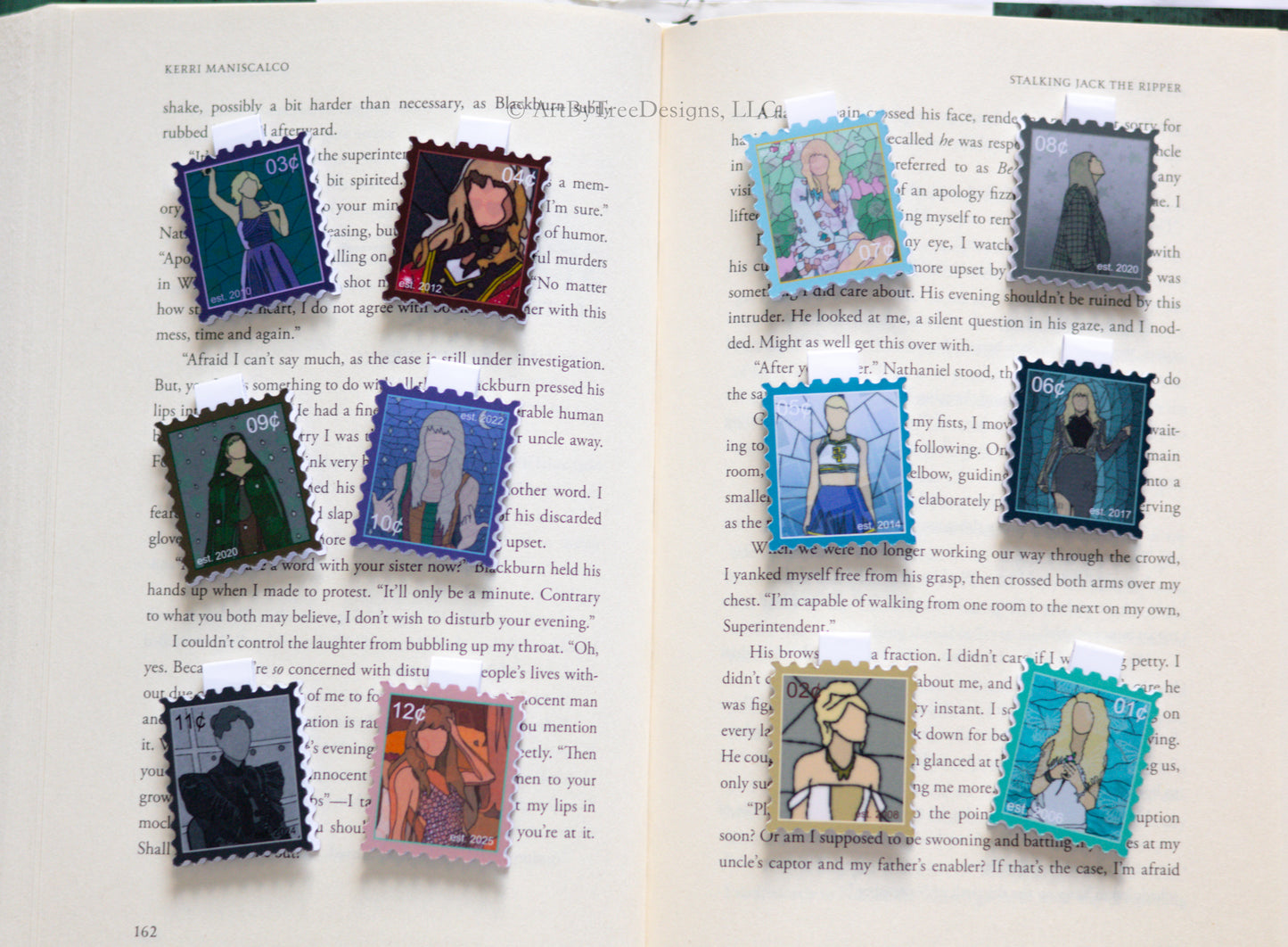 Eras Stamps Magnetic Bookmarks Version 3