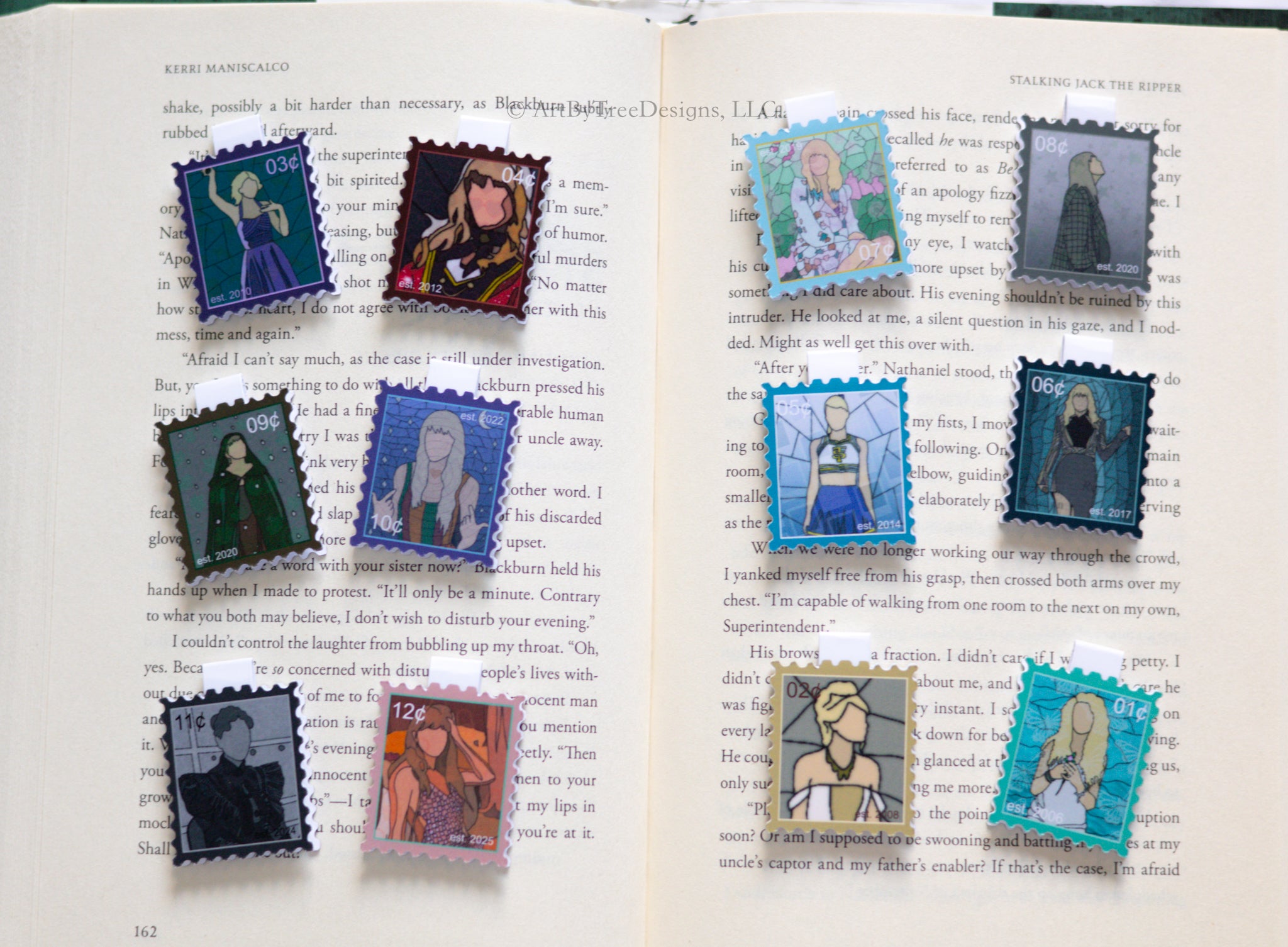 Eras Stamps Magnetic Bookmarks Version 3
