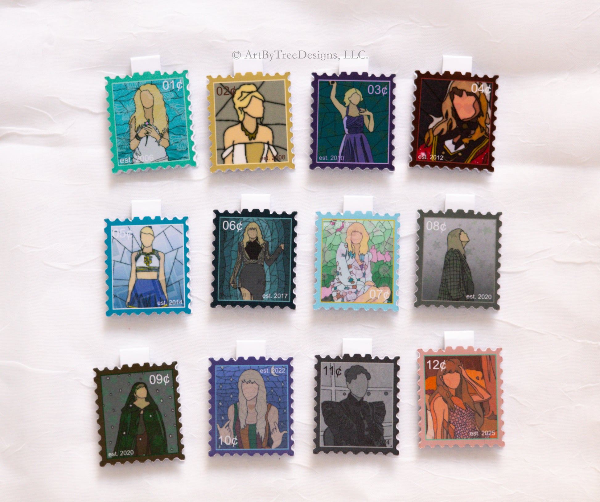 Eras Stamps Magnetic Bookmarks Version 3