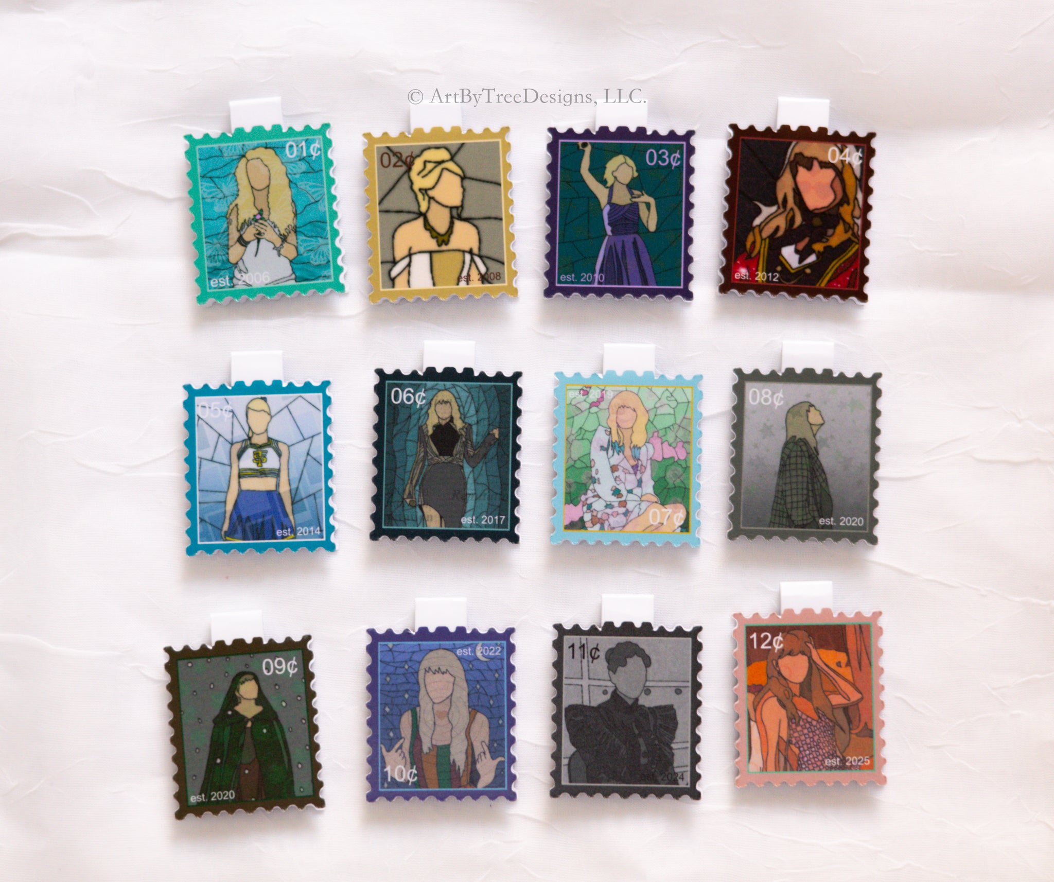 Eras Stamps Magnetic Bookmarks Version 3