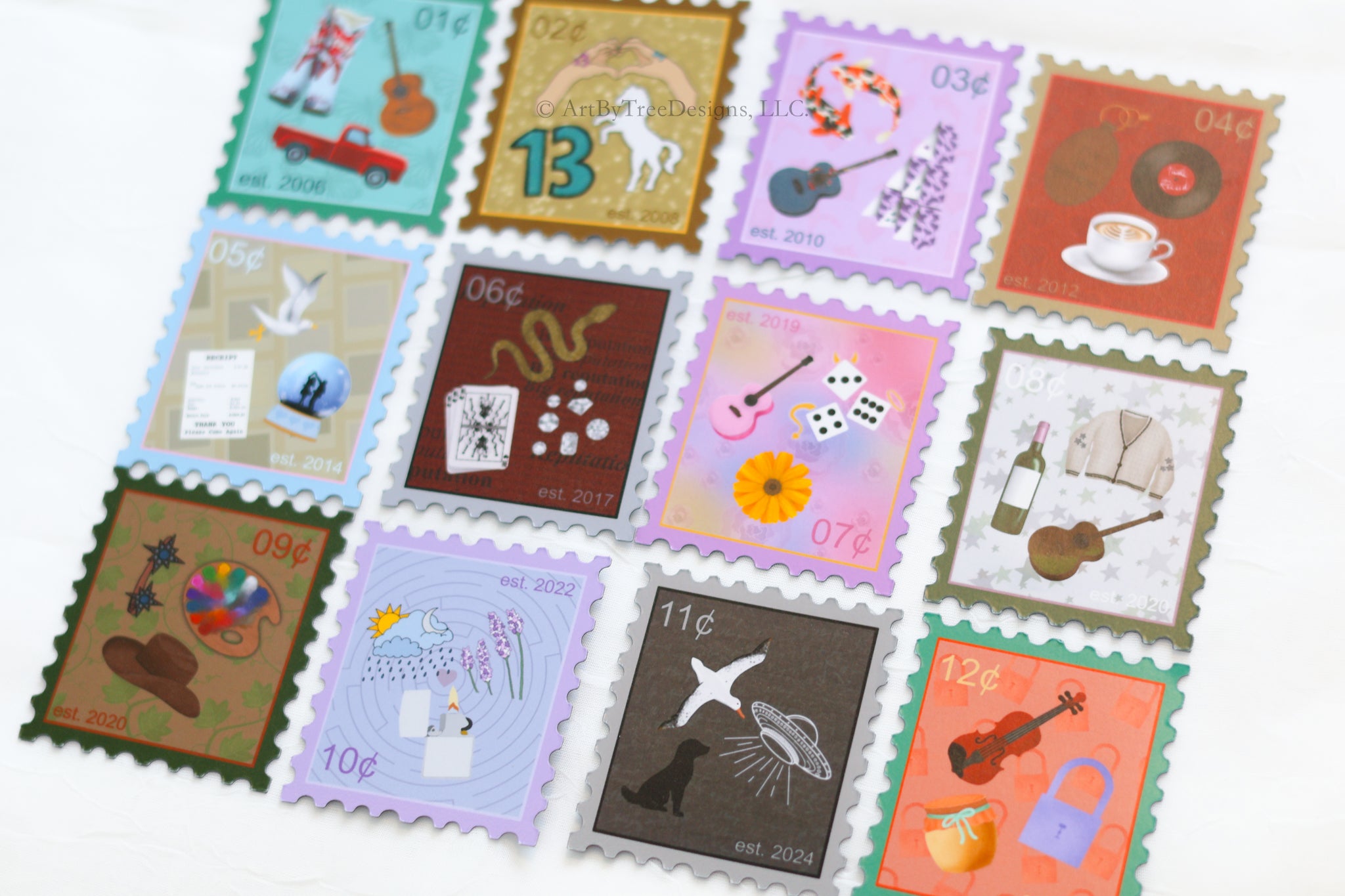 Eras Stamps Fridge Magnets Version 2