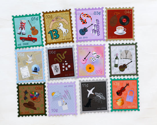 Eras Stamps Fridge Magnets Version 2
