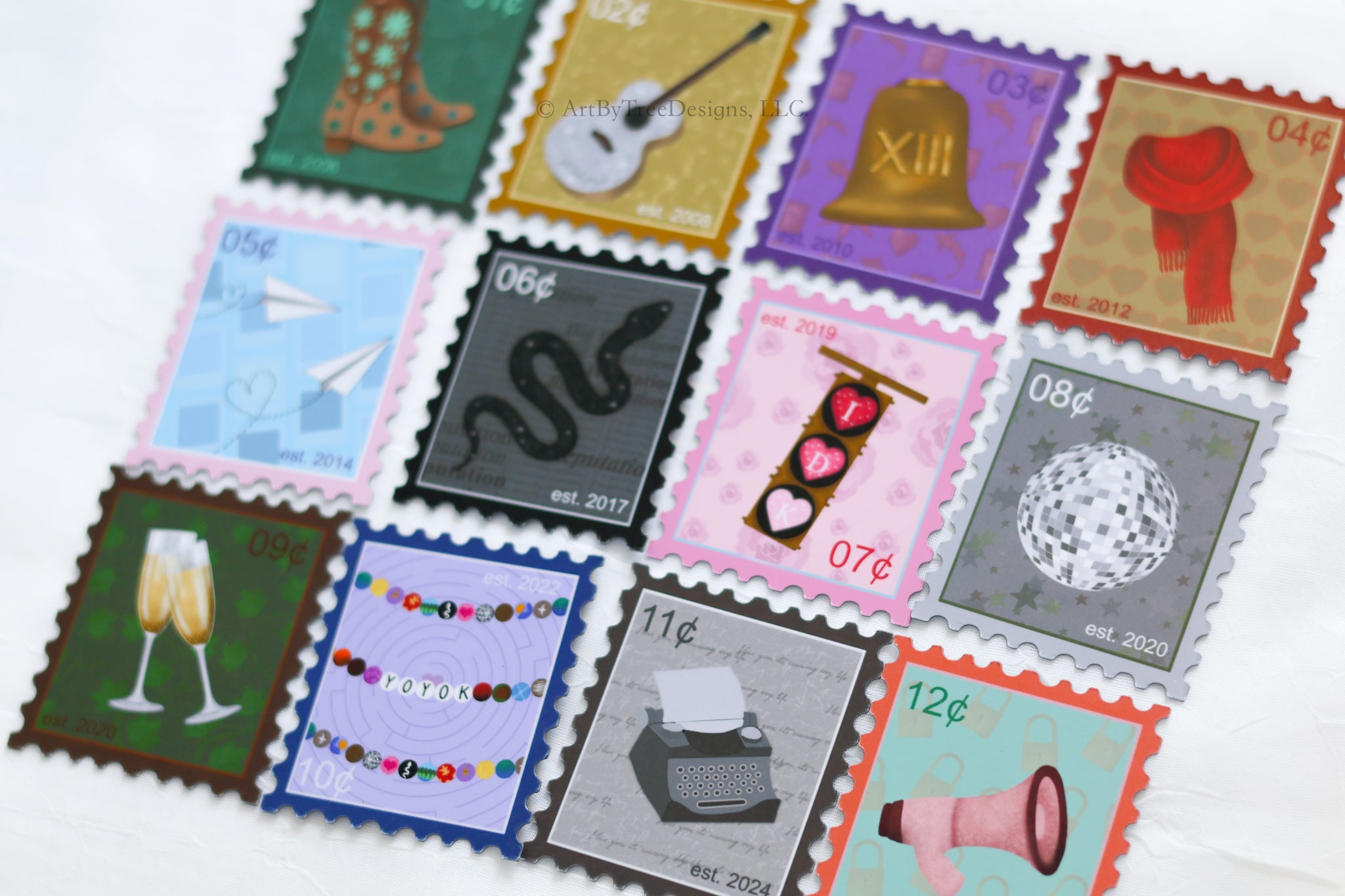 Eras Stamps Fridge Magnets Version 1