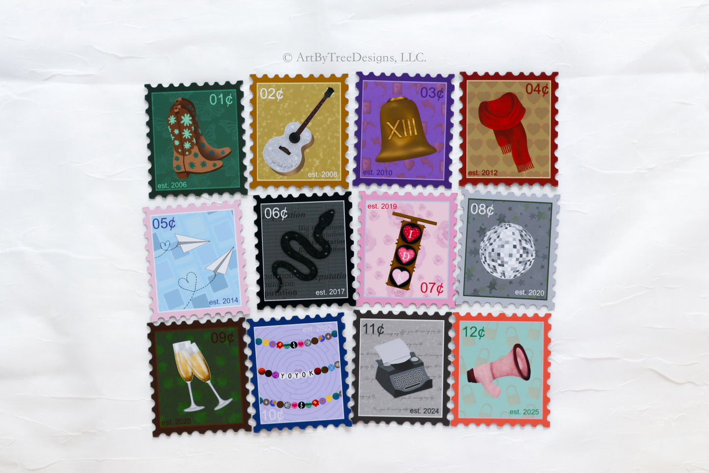 Eras Stamps Fridge Magnets Version 1