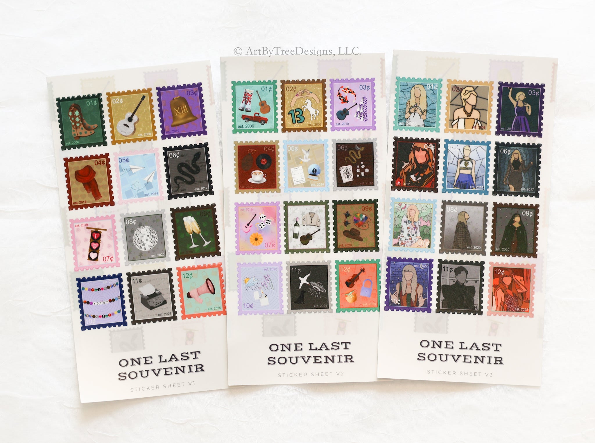 Eras Stamps Sticker Sheets