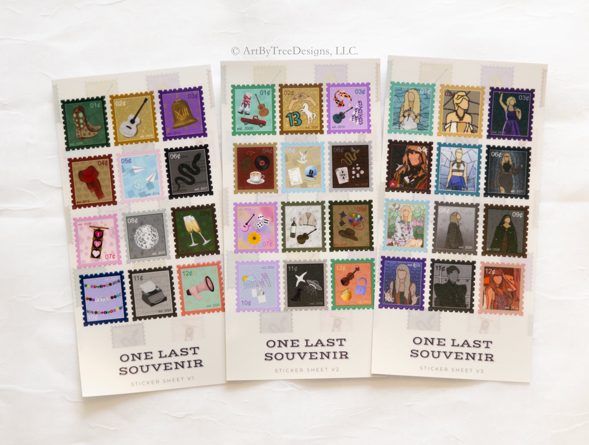 Eras Stamps Sticker Sheets