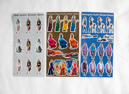 Eras Outfit Sticker Sheet