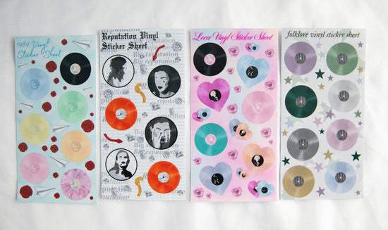 Eras Vinyl Variant Record Sticker Sheets