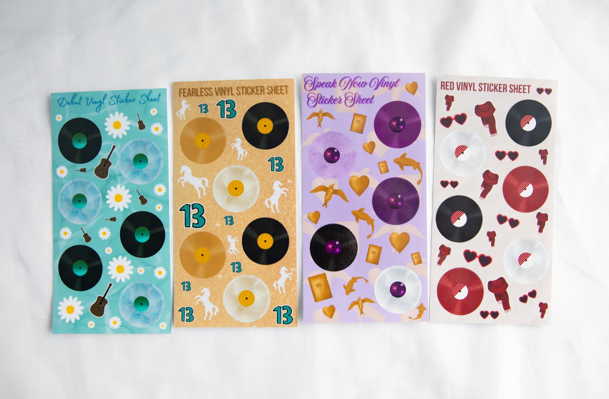 Eras Vinyl Variant Record Sticker Sheets