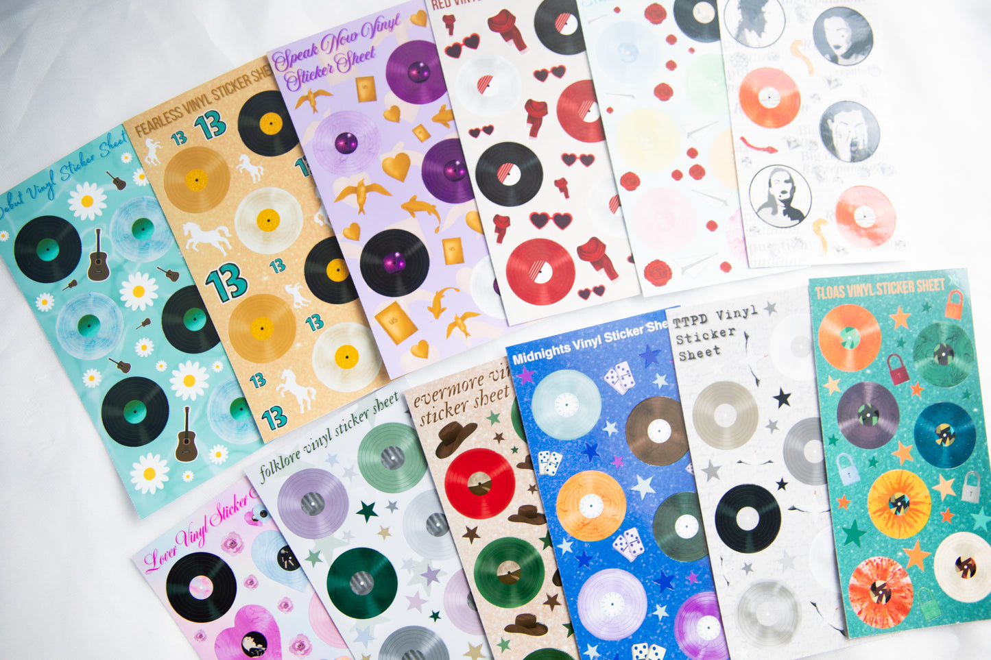 Eras Vinyl Variant Record Sticker Sheets