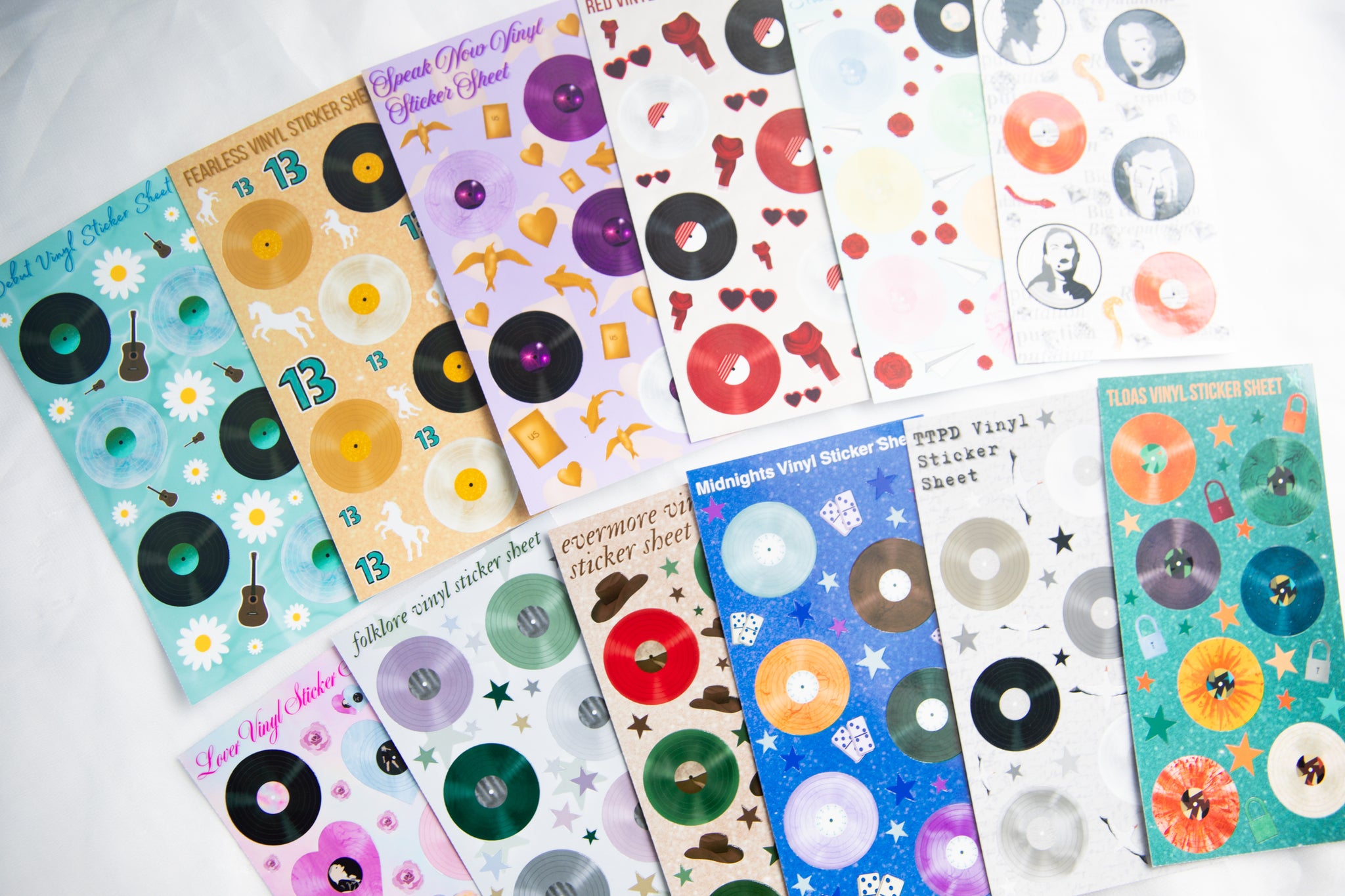 Eras Vinyl Variant Record Sticker Sheets