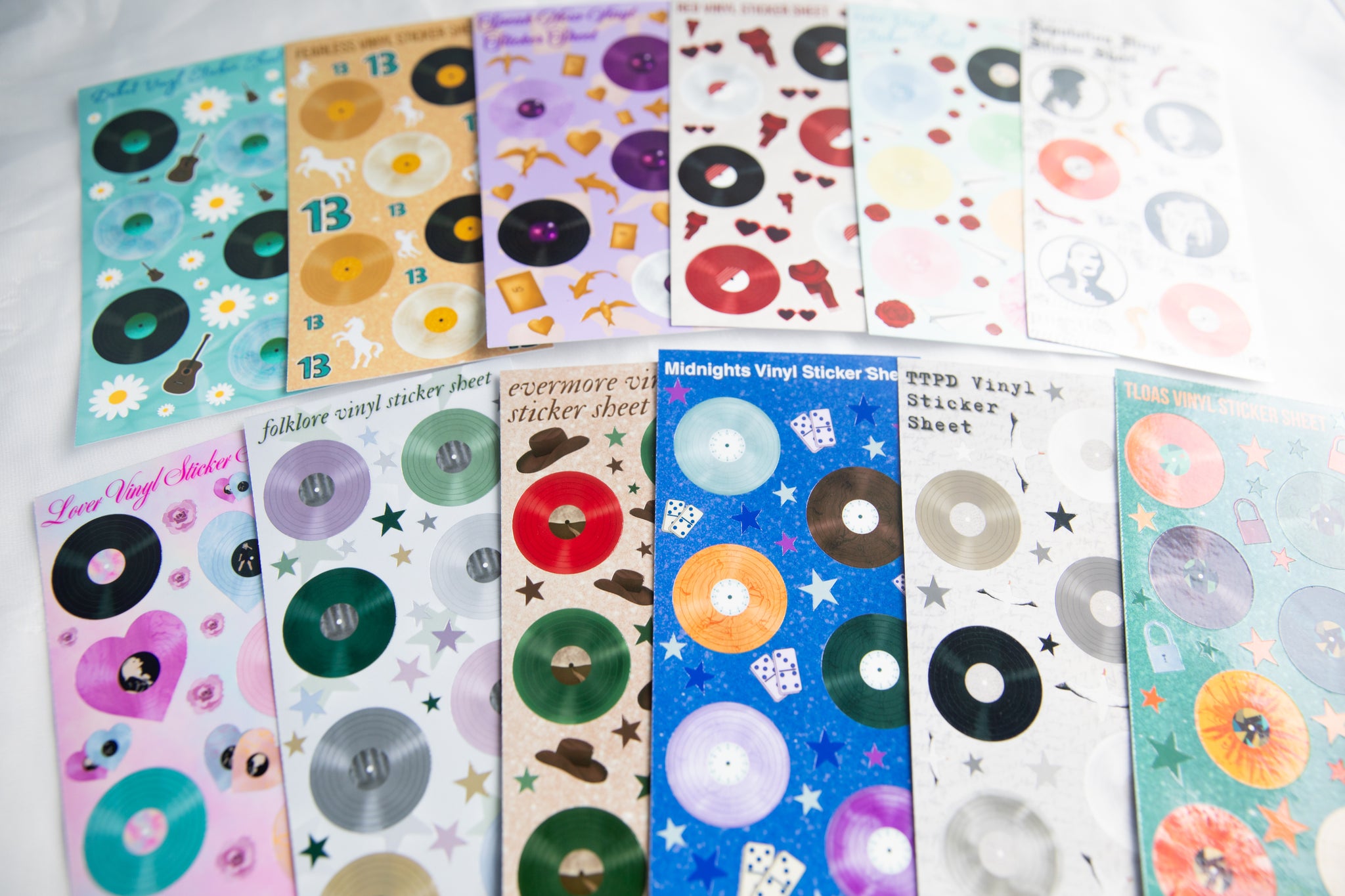 Eras Vinyl Variant Record Sticker Sheets