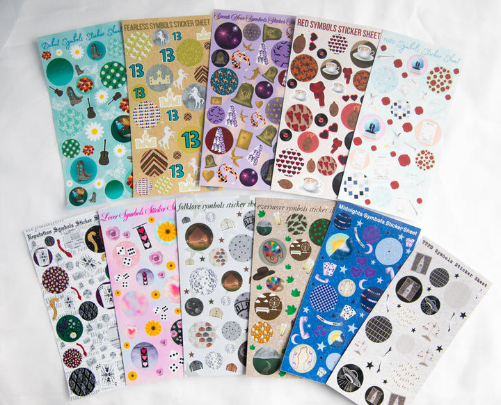 Eras Symbol Sticker Sheets