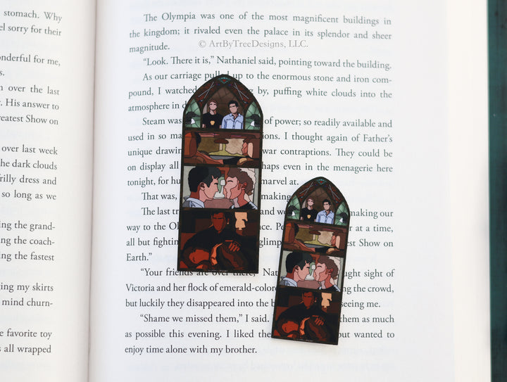 The Cottage (HR) Stained Glass Sticker