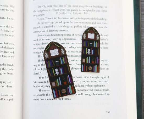 Bookshelf (without details) Stained Glass Sticker