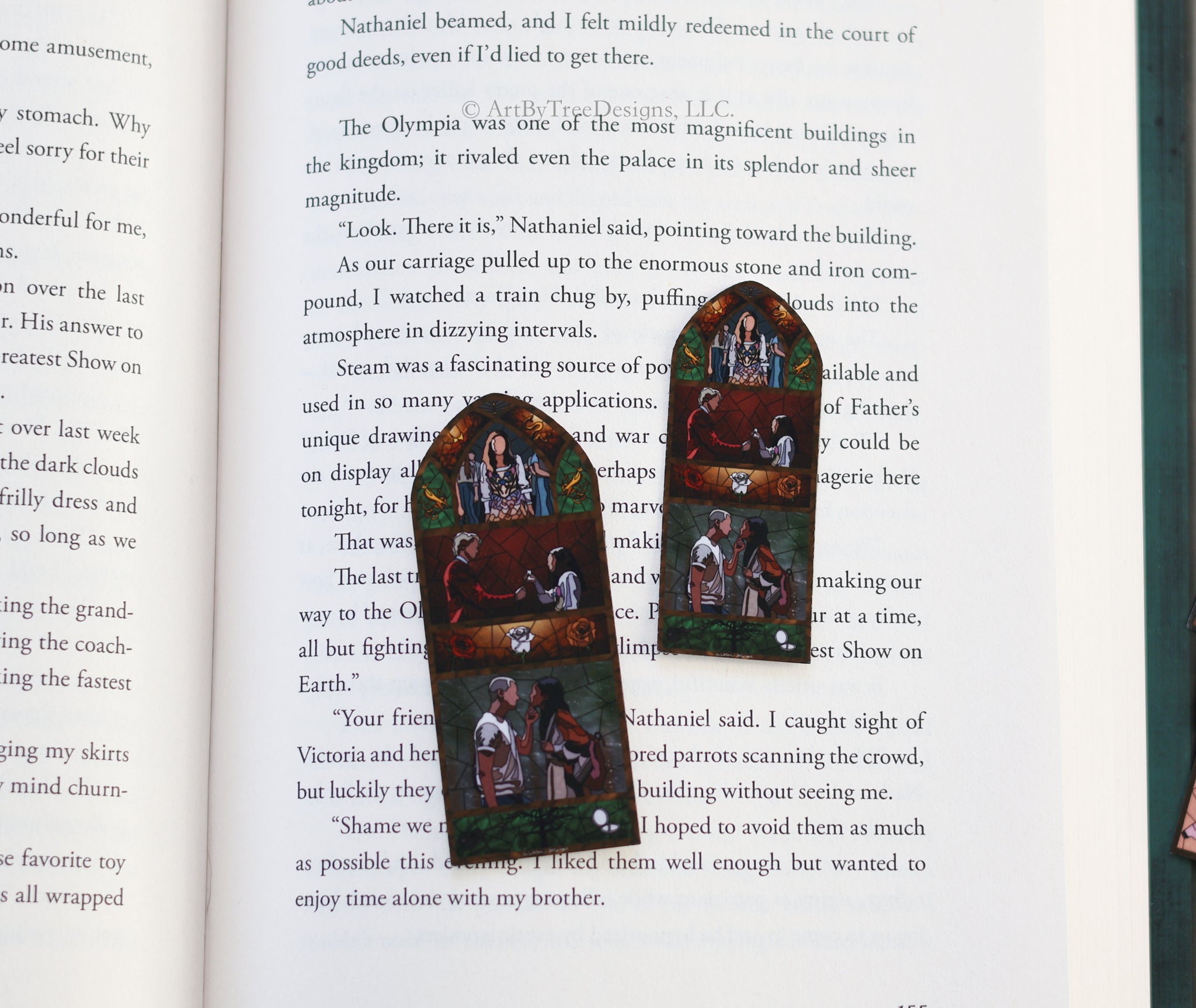 Songbird and Snake Stained Glass Sticker