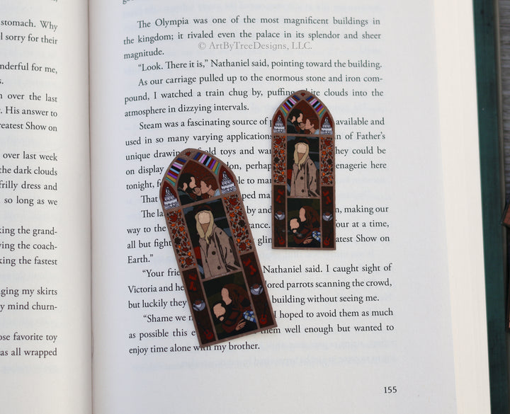 Red TV Stained Glass Sticker