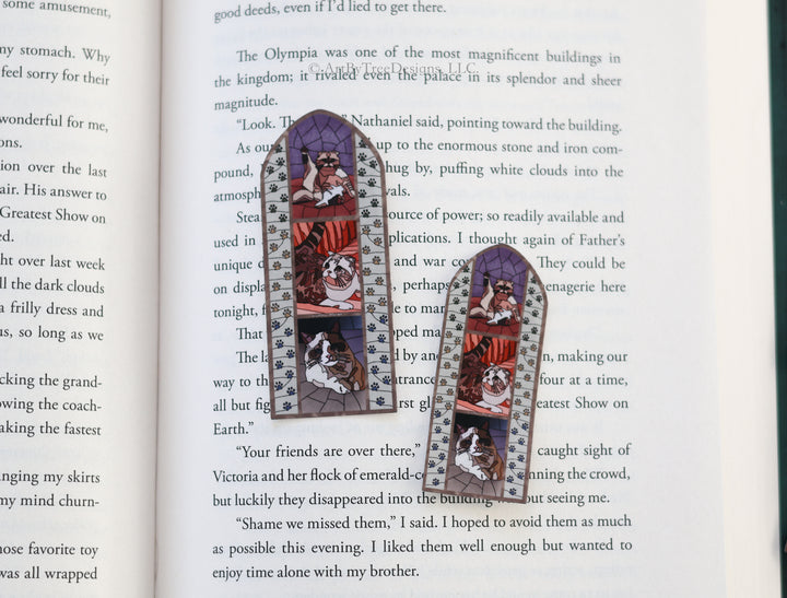 Kitty Committee Stained Glass Sticker